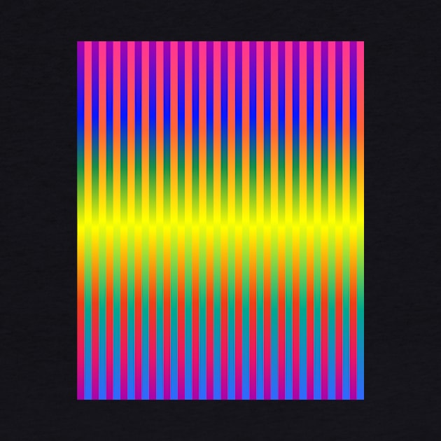 Dark and Light Rainbows (Stripes) by Aqua Juan